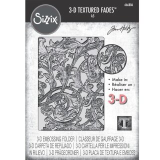 Sizzix 3-D Texture Fades Embossing Folder - Entangled Large/A5 By Tim Holtz