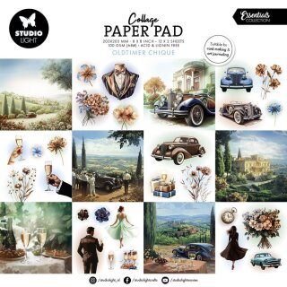 Oldtimer Chique 20x20cm Collage Paper Pad