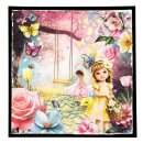 Mini Paper Pad 105x148mm, 35 Bogen Fluttering Flowers