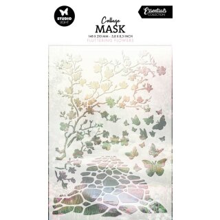 Schablone 14x21cm Fluttering Flowers