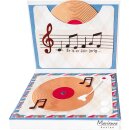 Clear Stamp Musiknoten Musik 82x117mm, 19 Teile
