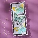 Spellbinders Wildflowers Press Plate & Die Set Butterfly Silhouettes Registration