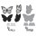 Spellbinders Wildflowers Press Plate & Die Set Butterfly Silhouettes Registration