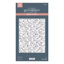 Spellbinders Wildflowers BetterPress Plate Script Tekst