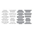 Spellbinders Take Note BetterPress Plate & Die Set Reel Color Sentiments