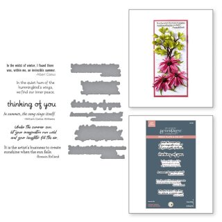 Spellbinders Summer Solstice Garden BetterPress Plate & Die Set Sentiments