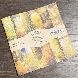 Indigo Blu Secret Garden 8x8 Inch Paper Book