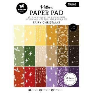 airy Christmas A5 Christmas Pattern Paper Pad