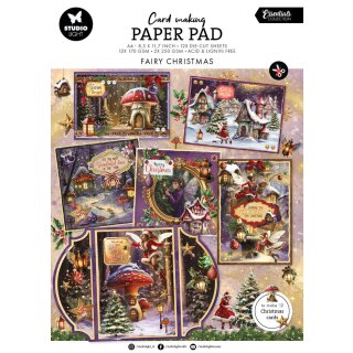 Fairy Christmas A4 Christmas Card Making Paper Pad