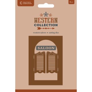 Stanzschablone Saloon Tür