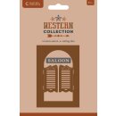 Stanzschablone Saloon Tür