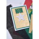 Sizzix 3-D Textured Impressions Embossing Folder W/A6 Stencil - Burst Of Bright By Stacey Park