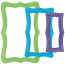 Sizzix Framelits Die Set 8PK - Fanciful Framelits Reversed, Doris Dotted Top Note By Stacey Park