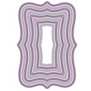 Sizzix Framelits Die Set 8PK - Fanciful Framelits Reversed, Doris Dotted Top Note By Stacey Park