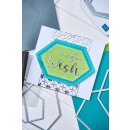 Sizzix Framelits Die Set 10PK - Fanciful Framelits Reversed, Belinda Stitched Hexagons By Stacey Park