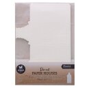 Bausatz Papierhaus Post, Set mit 5x weiss & 5x Kraft