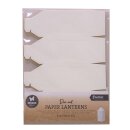 Bausatz Papierlaterne  Schneemann 10 Stück