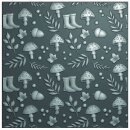 Embossing Folder Gummistiefel, Pilze, Laub, Herbst