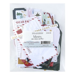 Spellbinders Merry Moments Die Cut Sentiments
