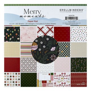 Spellbinders Merry Moments 6x6 Inch Paper Pad
