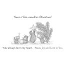 Spellbinders House-Mouse Tree-Mendous Christmas Cling Rubber Stamp Set Tree-Mendous Christmas