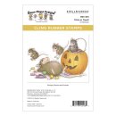 Spellbinders House-Mouse Tree-Mendous Christmas Cling Rubber Stamp Set Trick or Treat!