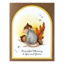 Spellbinders House-Mouse Tree-Mendous Christmas Cling Rubber Stamp Set Hats Off to You! (RSC-062)