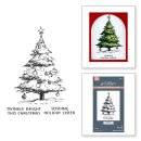 Spellbinders Wonderland BetterPress Plates Twinkle Bright Tree Registration