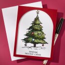Spellbinders Wonderland BetterPress Plates Twinkle Bright Tree Registration