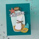 Spellbinders Summer By The Shore Etched Dies Message in a Bottle