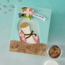 Spellbinders Summer By The Shore Etched Dies Message in a Bottle