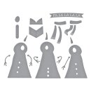 Spellbinders Wonderland Etched Dies  The Snow Notes