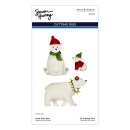 Spellbinders North Pole Friends Etched Dies Polar Bear Pals