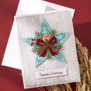 Spellbinders Country Christmas Etched Dies Barn Star Wreath