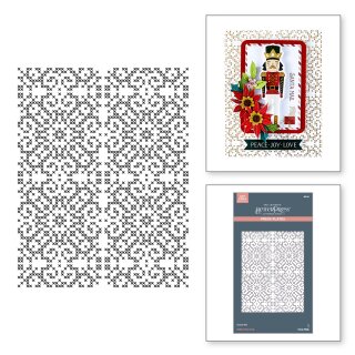 Spellbinders Merry Moments Press Plate Petite Criss Cross (BP-311)