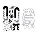 Spellbinders Candy Cane Season Stamp & Cut Set Candy Cane Swag