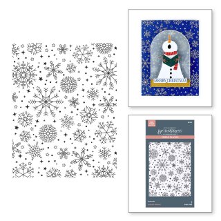 Spellbinders Wonderland BetterPress Plate Snowfall Shimmer