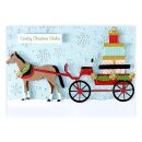 Spellbinders Country Christmas Etched Dies Christmas Horse-Drawn Wagon