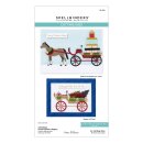 Spellbinders Country Christmas Etched Dies Christmas Horse-Drawn Wagon