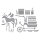Spellbinders Country Christmas Etched Dies Christmas Horse-Drawn Wagon
