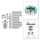 Spellbinders North Pole Friends Etched Dies North Pole Sentiments