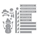 Spellbinders North Pole Friends Etched Dies North Pole Sentiments