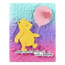 SpellbindersSay Cheese Classic Pooh Birthday 3D Embossing Folder Numbers