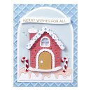 Spellbinders Candy Christmas Etched Dies Gingerbread House