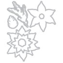 Sizzix Framelits Die w/Stamps by 49 and Market Poinsettia Trio