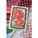 Sizzix Framelits Die w/Stamps by 49 and Market Poinsettia Trio