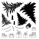 Sizzix Framelits Die w/Stamps by 49 and Market Trees and Trinkets