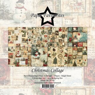 30,5x30,5 cm Christmas Collage Paper Pad