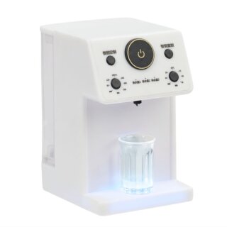 Miniatur Kaffeeautomat, inkl. Batterie+USB-Ladekabel 3,5 x 4,2 x 5,5 cm weiß