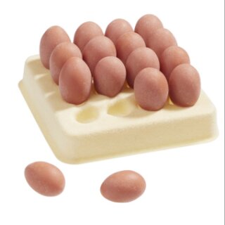 Miniatur Eier mit Halter 40x40mm